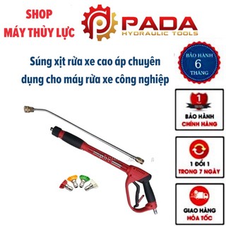 Súng xịt rửa xe cao áp chuyên dụng cho máy rửa xe công nghiệp-Kèm 4 đầu béc chỉnh tia cao cấp