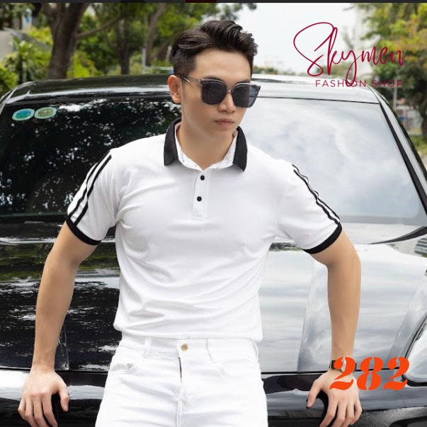 Áo thun polo nam có cổ tay ngắn vải thun cotton cá sấu phong cách trẻ trung hàn quốc mẫu đẹp 2023 - TCS280