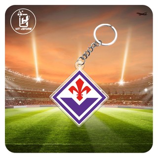 Móc khóa acrylic in logo clb bóng đá fiorentina giải bóng đá vô địch quốc gia ý serie a