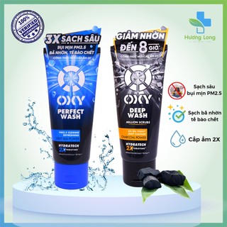 Sữa rửa mặt sạch sâu bụi mịn pm2.5 cấp ẩm 2x oxy perfect wash và oxy deep wash 100g