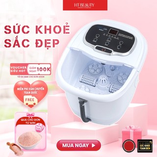Bồn ngâm chân massage serenelife SL12 HTBeauty hệ thống tự làm nóng nước và 6 con lăn massage tự động lưu thông máu