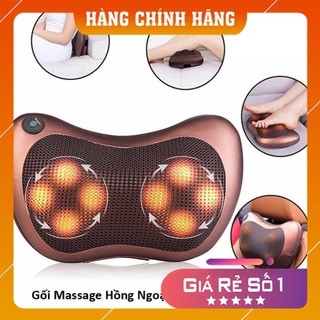 Gối Massage, Gối massage hồng ngoại, gối massage cổ vai gáy 8 bi cao cấp