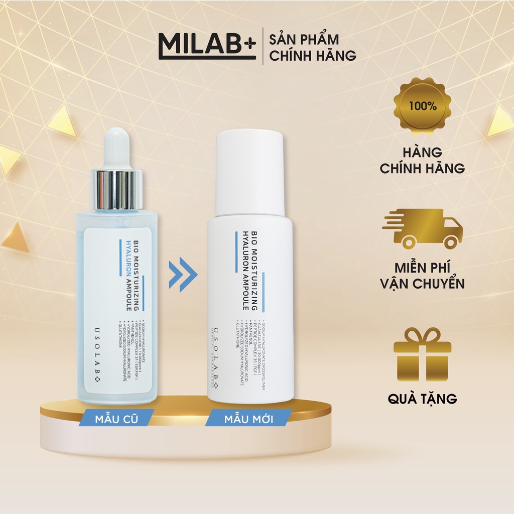 Serum ha USOLAB - Giúp căng bóng da, cấp ẩm và chống lão hóa 50ml - MILAB