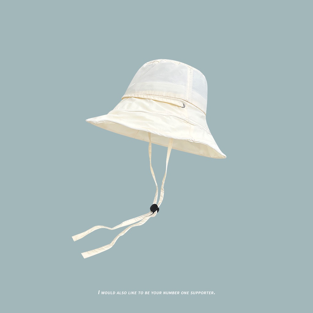 Nón Tai Bèo Mềm Phối Dây Rút Thời Trang Mùa Hè Hàn Quốc Dành Cho Nữ