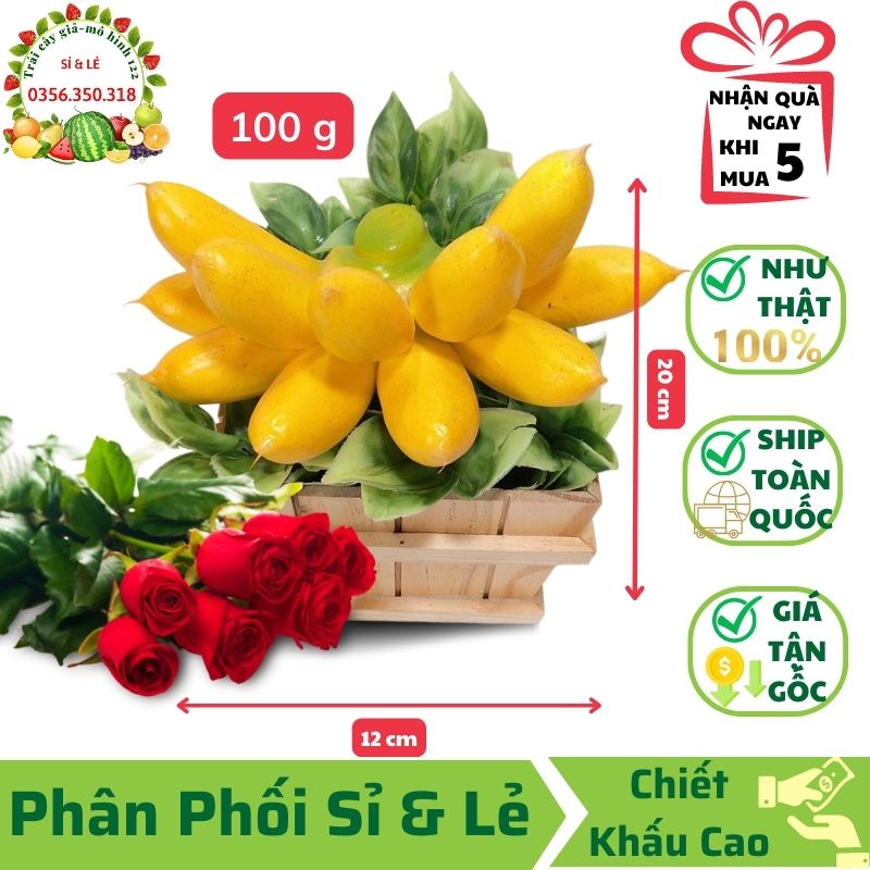Nải Chuối Cau Giả(11 Trái/ Nải 10x20 cm) mô hình Việt Nam công nghệ Thái Lan GIỐNG THẬT 99%-Trang trí nhà, cửa hàng