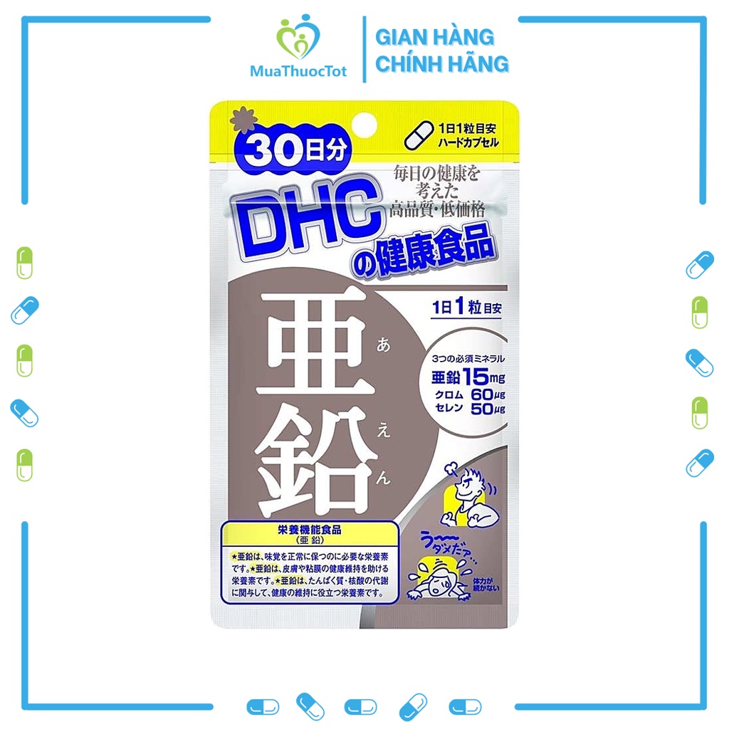 Viên Uống Bổ Sung Kẽm DHC Zinc 30 ngày