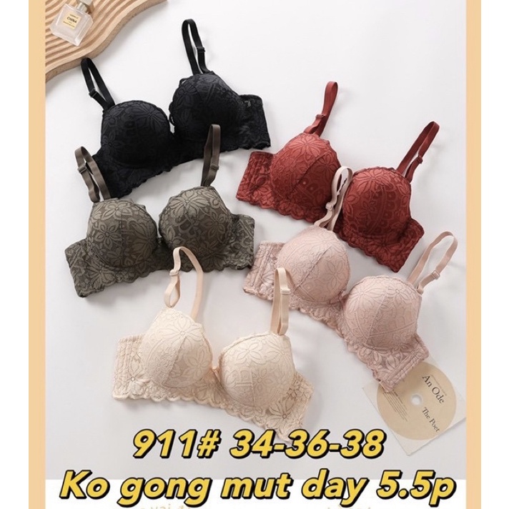 Áo lót ,áo ngực ko gọng đệm dày 5cm siêu ôm, siêu nâng ngực 911