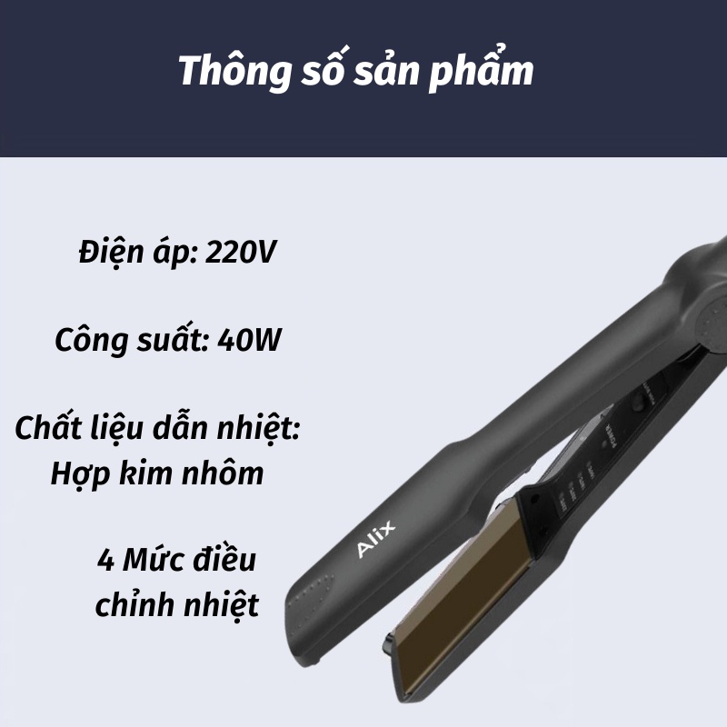 Máy Duỗi Tóc Máy Uốn Tóc Tạo Kiểu Đa Năng 4 Mức Nhiệt KHO GIA DỤNG TRẦN PHÚ