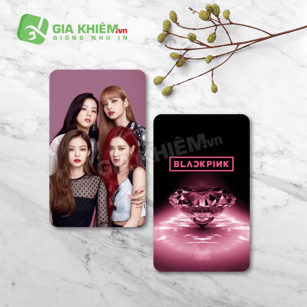 Card bo góc giấy BLACKPINK  size 9x5.5