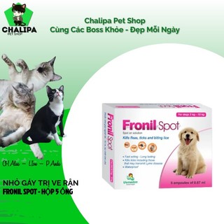 [BÌNH THẠNH - HỎA TỐC] Nhỏ gáy Fronil Spot Cho Thú Cưng - Hộp 5 Ống/ Lẻ 1 Ống