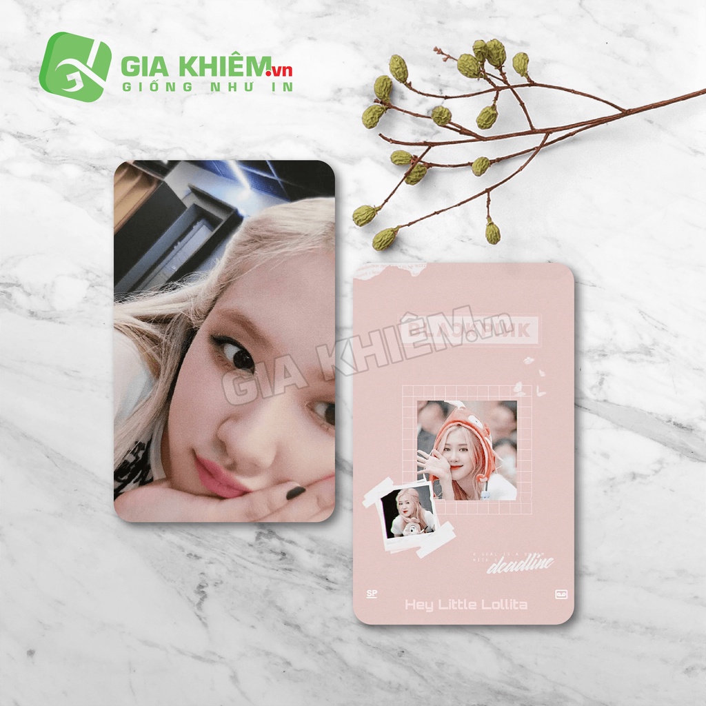 Card bo góc giấy BLACKPINK  size 9x5.5