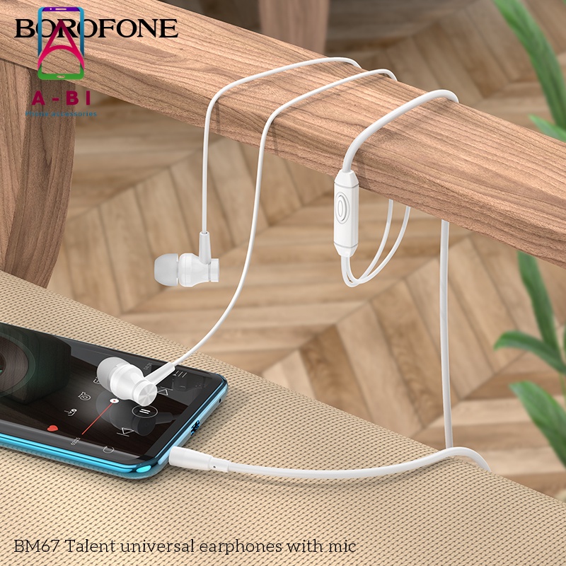 Tai Nghe Có Dây Borofone BM67 Chính Hãng, Tai Nghe Nhét Tai Có Mic Bảo Hành 12 Tháng