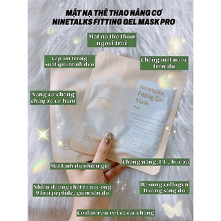 Mặt nạ celderma ninetalks fitting gel mask pro - mask nâng cơ celderma pro golf và thể thao ngoài trời