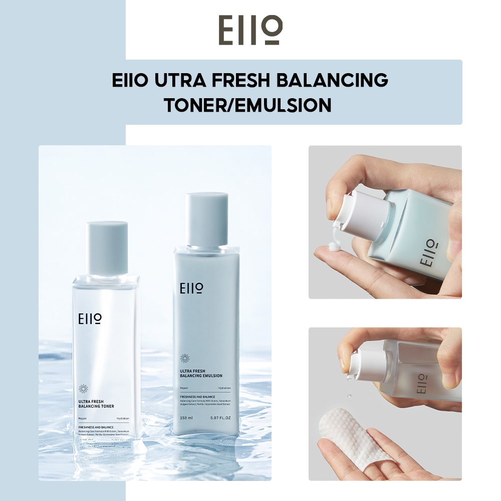 BỘ SẢN PHẨM EIIO Ultra Fresh Balancing Toner _ Emulsion 150ml