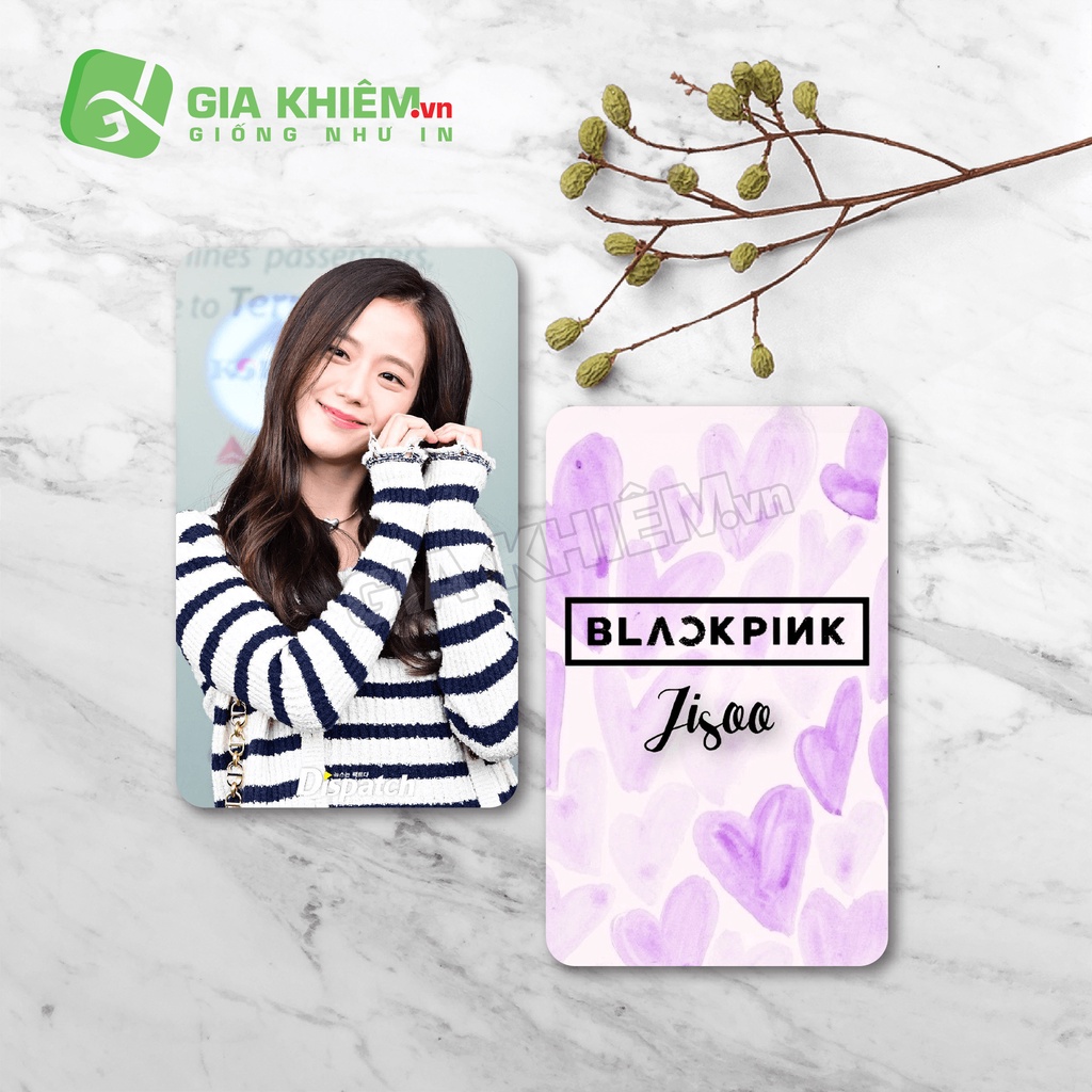 Card bo góc giấy BLACKPINK  size 9x5.5
