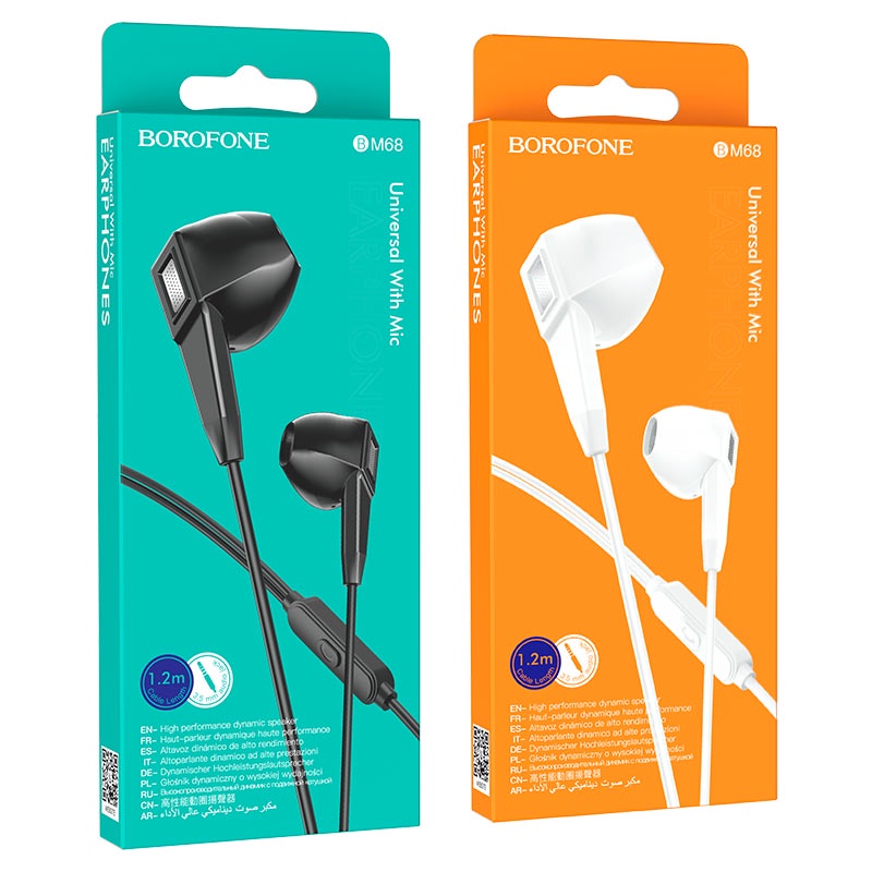 Tai Nghe Có Dây Borofone BM68 Chính Hãng, Tai Nghe Nhét Tai Có Mic Bảo Hành 12 Tháng