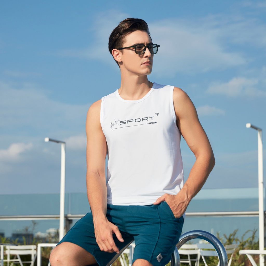 Áo Tank Top Ba Lỗ Nam W&amp;W Vải CVC Cao Cấp WTT17
