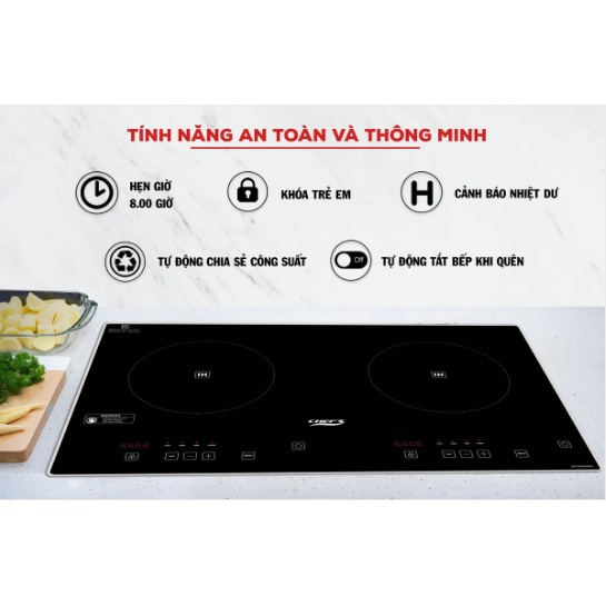 BẾP TỪ ĐÔI CHEF'S EH-DIH2000A