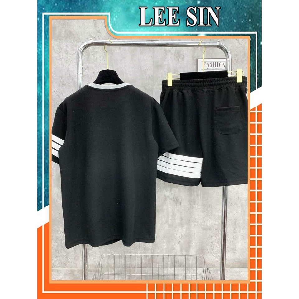 Bộ quần áo ngắn tay nam, bộ nam Thome Browne viền tay đơn giản chất lượng - LEESIN | BigBuy360 - bigbuy360.vn