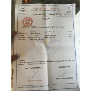 Công tơ điện EMIC 1 pha 2 dây ( Có giấy kiểm định Chính Quy )