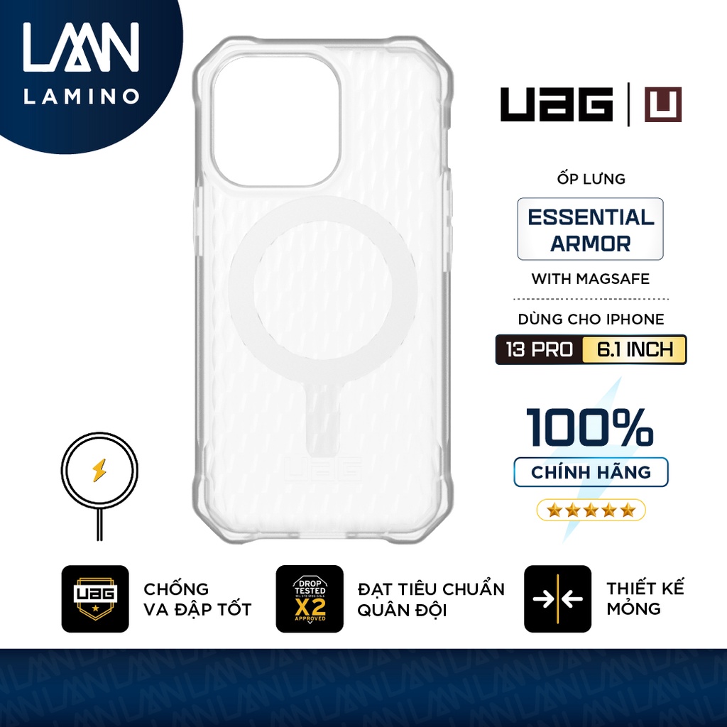 Ốp lưng UAG Essential Armor w MagSafe cho iPhone 13 [6.1 inch]