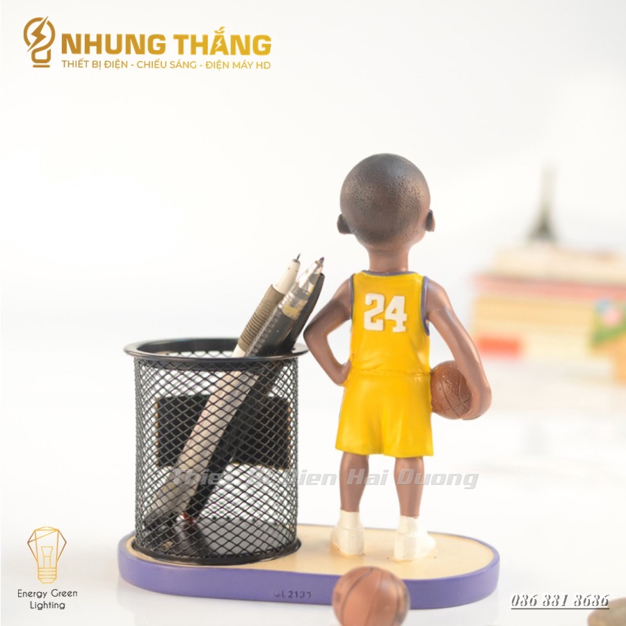 Ống Đựng Bút Mô Hình Siêu Sao Bóng Rổ Đứng GL2137 - Decor Trang Trí Căn Phòng - Thiết Kế Độc Đáo,Tiện Dụng