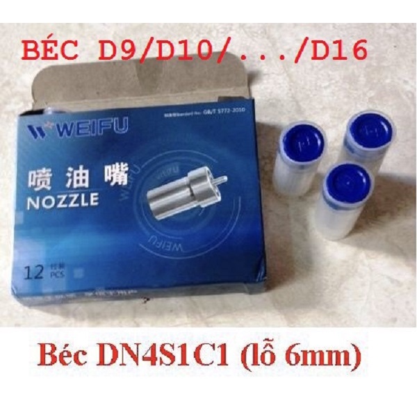 Béc kim phun dầu máy D6, D8,D10, D12, D15, D20, D24, D28, D30 ZCK154S432 ZCK155S529 DN4SK1 DN4S1