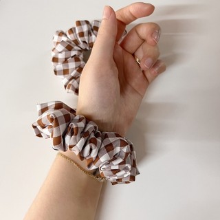 Dây Scrunchie handmade Brown - by OSX Handmade