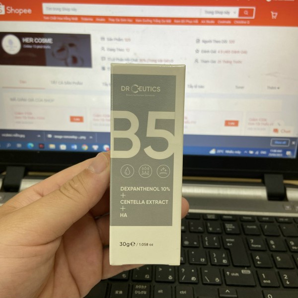 Serum B5 DrCeutics Cấp Ẩm Và Phục Hồi Da Dexpanthenol 10% + Centella Extract + HA 30ml