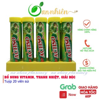Viên C sủi Actiso râu ngô,rau má - thanh nhiệt, giải độc