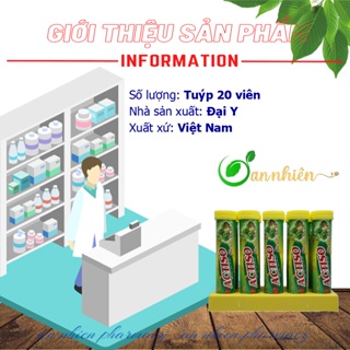 Viên C sủi Actiso râu ngô,rau má - thanh nhiệt, giải độc