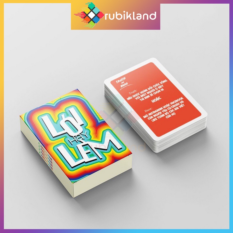 Bộ Bài Lói Hay Lèm Truth Or Dare Việt Hóa Drinking Game Card Bài Uống Rượu Bia Tạo Sự Thú Vị Gắn Kết Tình Bạn