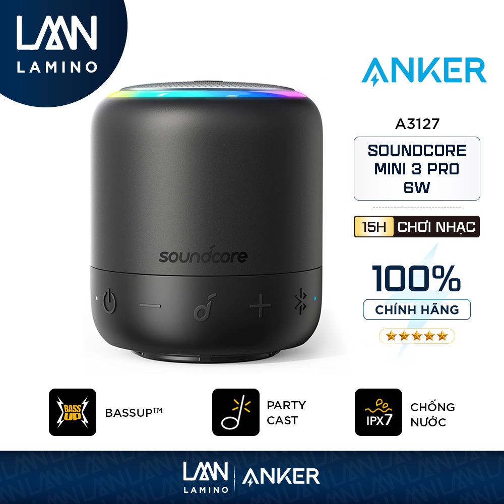 Loa Bluetooth SoundCore Mini 3 6w  - A3127 LAMINO