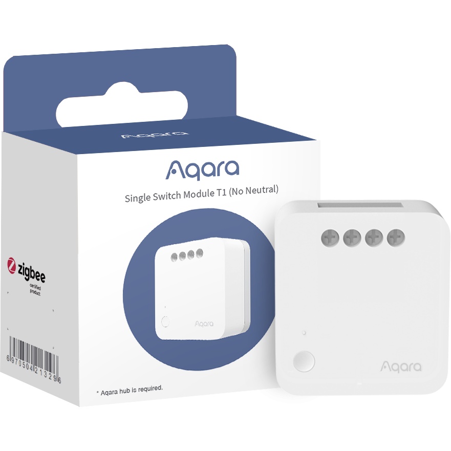 Module thông minh Aqara T1 Wireless Relay Controller phiên bản Quốc Tế Zigbee 3.0 - Có dây nguội, kết nối Hub