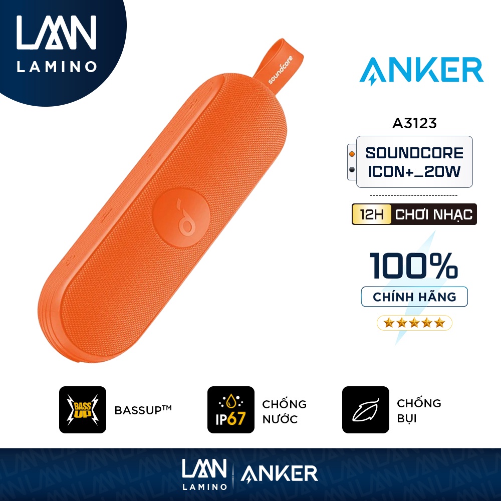 Loa bluetooth SOUNDCORE Icon+ [Icon Plus] 20W (by Anker) - A3123 LAMINO