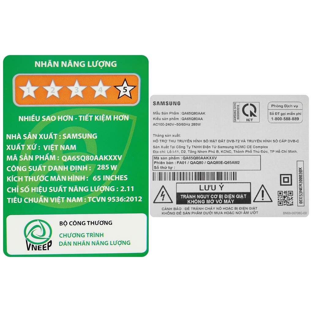 Smart Tivi QLED 4K 65 inch Samsung QA65Q80A 2021 - VN | BigBuy360 - bigbuy360.vn