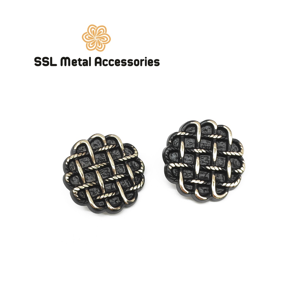 Set 10 Cúc áo kim loại thời trang dành cho áo vest, sơ mi, áo dạ - Alloy button JLZ-073 21mm,#ssl_accessories