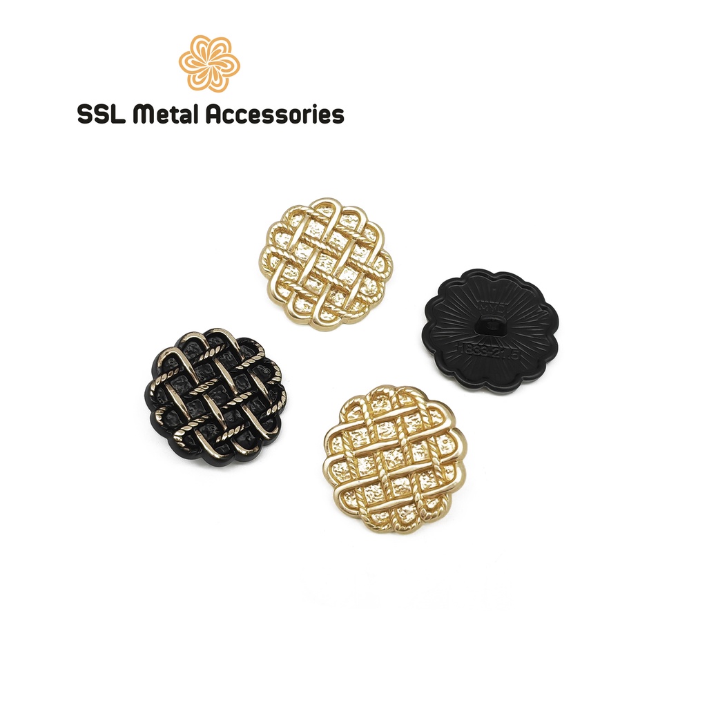 Set 10 Cúc áo kim loại thời trang dành cho áo vest, sơ mi, áo dạ - Alloy button JLZ-073 21mm,#ssl_accessories