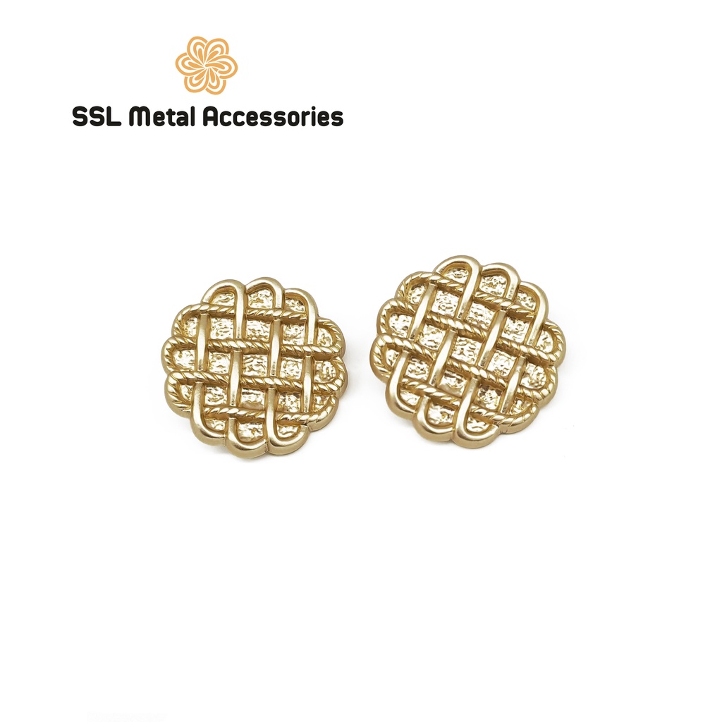Set 10 Cúc áo kim loại thời trang dành cho áo vest, sơ mi, áo dạ - Alloy button JLZ-073 21mm,#ssl_accessories