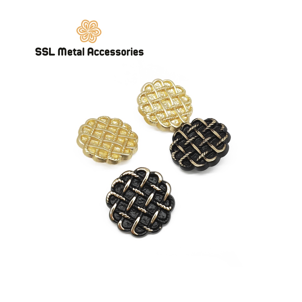 Set 10 Cúc áo kim loại thời trang dành cho áo vest, sơ mi, áo dạ - Alloy button JLZ-073 21mm,#ssl_accessories