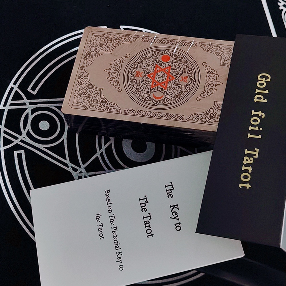 Bộ bài Gold foil Tarot The Fool thẻ nhựa phiên bản Cao Cấp Nifoki
