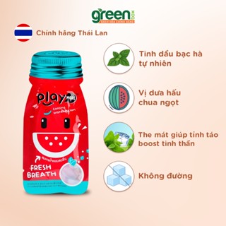 Kẹo ngậm the vị dưa hấu Playmore Thái Lan 12g thơm miệng sảng khoái dễ chịu tiện lợi mang theo. 