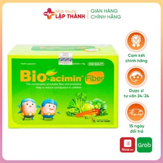 Cốm Bio-acimin Fiber bổ sung lợi khuẩn và chất xơ hộp 30 gói x 4g