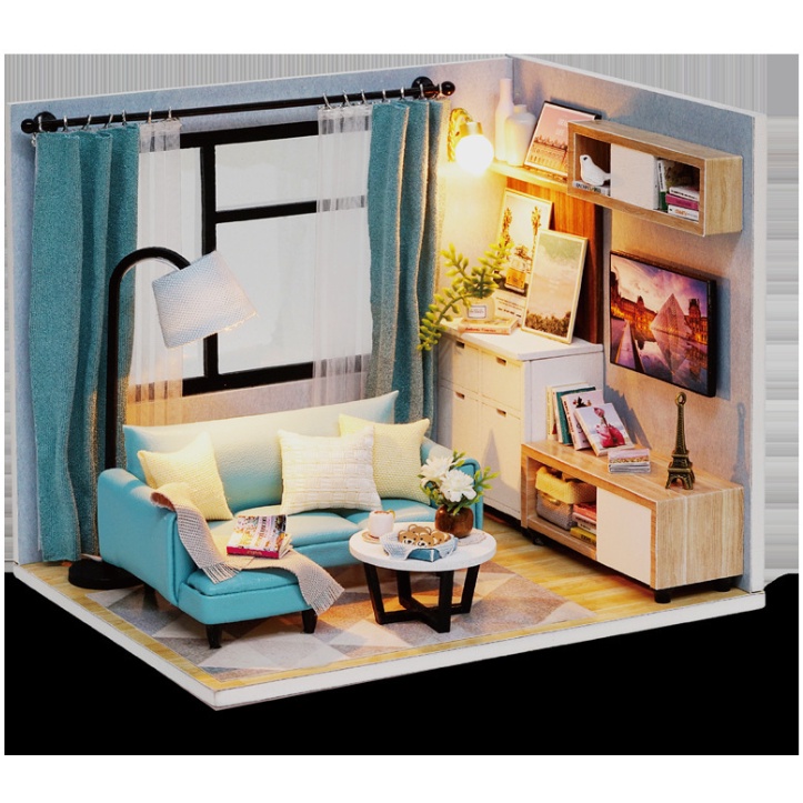 Mô hình nhà gỗ DIY - Góc thư giãn