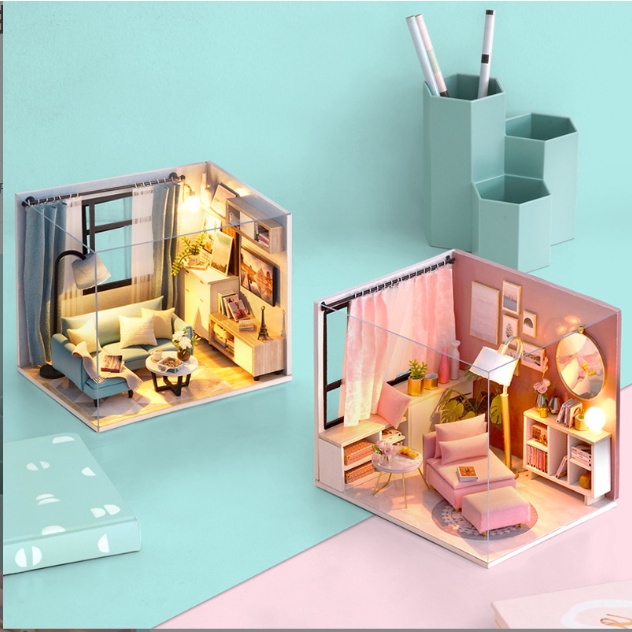 Mô hình nhà gỗ DIY - Góc thư giãn