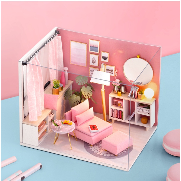 Mô hình nhà gỗ DIY - Góc thư giãn