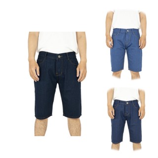 Quần short jean nam ngắn big size cao cấp chất bò kiểu trơn đơn giản