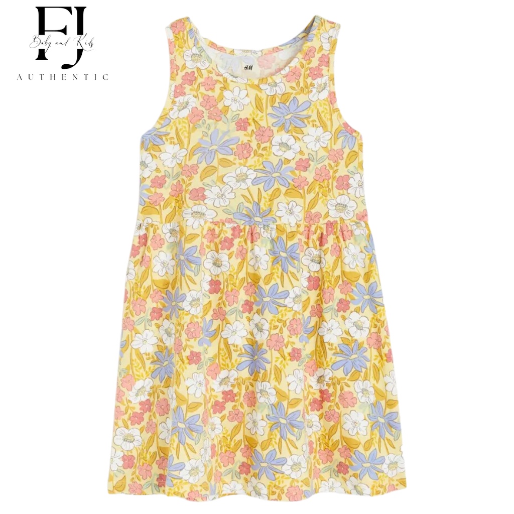 Váy sát nách bé gái chính hãng HM, váy sát nách họa tiết cho bé 2-10 tuổi Auth