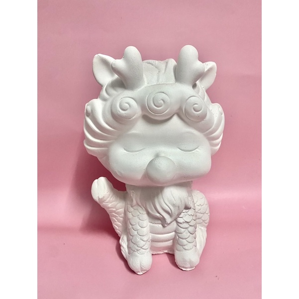 Tô Tượng thạch cao size XXL Em Bé Lân 2 sừng cao cấp