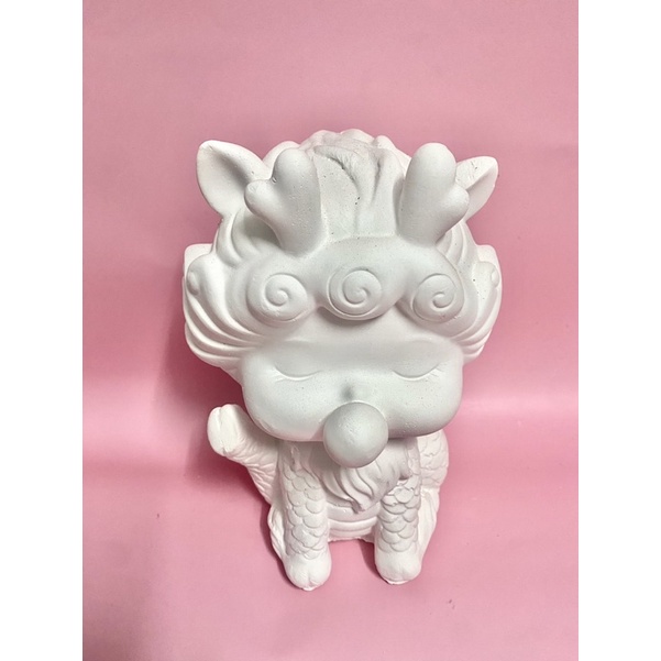 Tô Tượng thạch cao size XXL Em Bé Lân 2 sừng cao cấp